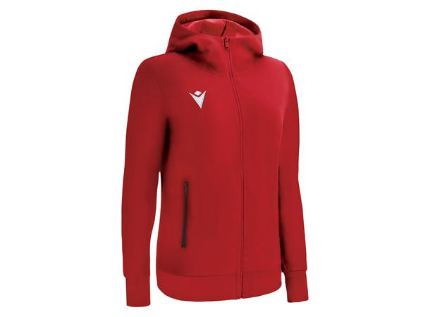 Drum Hooded Womens Jacket RED XS Fritidsjakke i børstet fleece til dame 