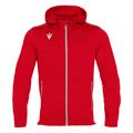 Freyr Hoody Full Zip Top RED 4XL Overtrekksjakke - Unisex